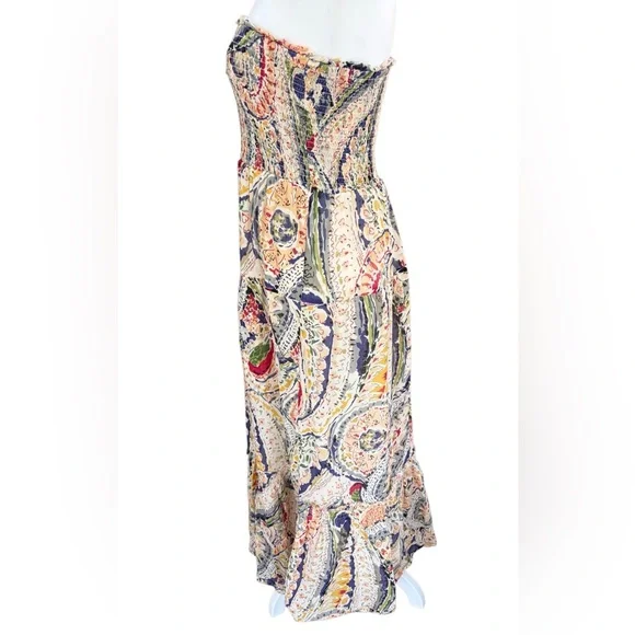 American Eagle Outfitters Strapless Multicolor Maxi Dress size L. - Picture 6 of 7
